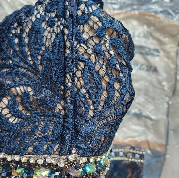 Two piece lace and studded dress - Picture 9 of 10